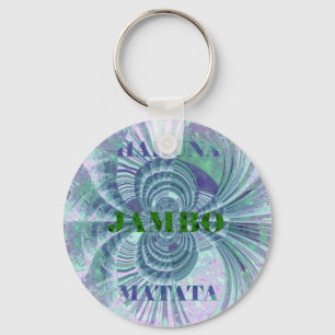Swaga Jambo Hakuna Matata Kenya Giraffe Safari  Wo Keychain