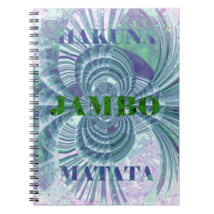 Swaga Jambo Hakuna Matata Kenya Giraffe Safari Wo Notebook