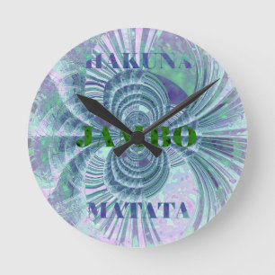 Swaga Jambo Hakuna Matata Kenya Giraffe Safari Wo Round Clock