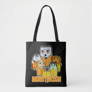 Swagazon Monsters Mummy Frankenstein Dracula Monst Tote Bag