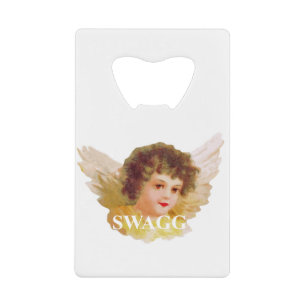 swagg angel cherub credit card bottle opener