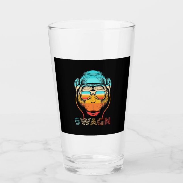Swagn Retro Monkey Glass (Front)