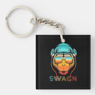 Swagn Retro Monkey Keychain