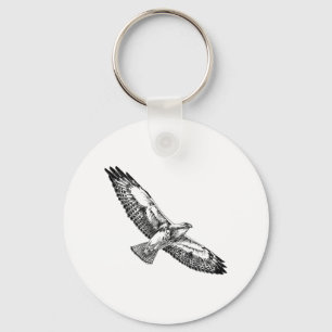 Swainson's Hawk (in flight) Keychain