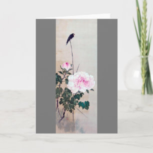 Swallow and Peony, Watanabe Seitei Card