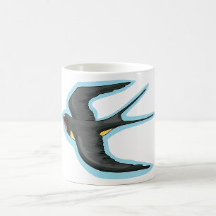 Swallow Bird Flying Coffee Mug