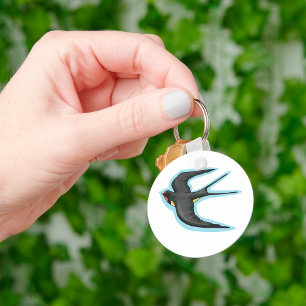 Swallow Bird Flying Keychain