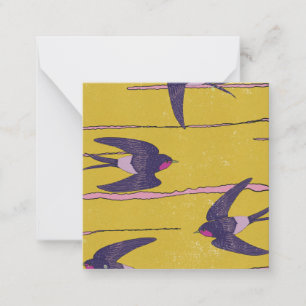 Swallow Birds Card