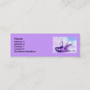 swallow by night mini business card