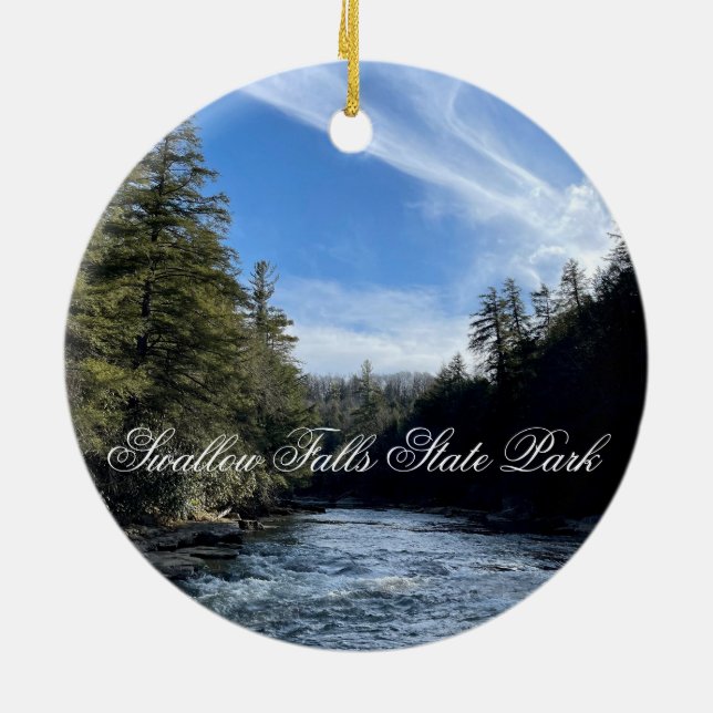 Swallow Falls State Park 2023 Ceramic Ornament (Back)