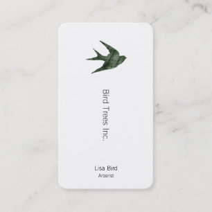 Swallow (Letterpress Style) Appointment Card