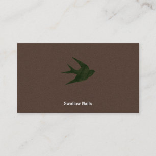 Swallow (Letterpress Style) Business Card