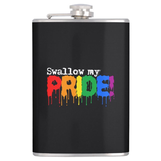 Swallow my Pride Hip Flask (Front)