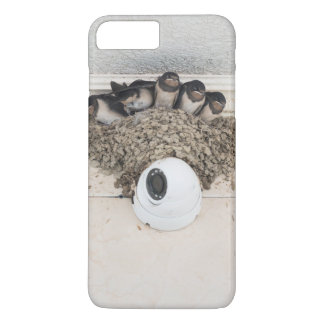 Swallow nestlings sitting in nest Case-Mate iPhone case