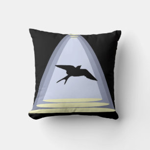 Swallow Reversible Throw Pillow