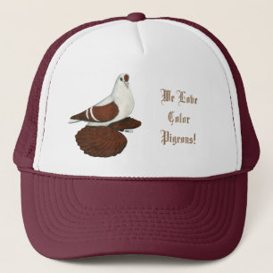 Swallow:  Silesian Red White Bar, We Love Colour.. Trucker Hat