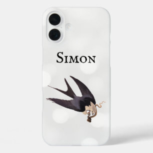 Swallow Tailed Hawk with Snake Vintage Audubon iPhone 16 Plus Case