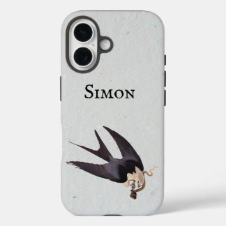 Swallow Tailed Hawk with Snake Vintage Audubon iPhone 16 Case