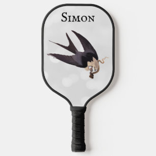 Swallow Tailed Hawk with Snake Vintage Audubon Pickleball Paddle