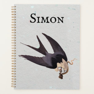 Swallow Tailed Hawk with Snake Vintage Audubon Planner