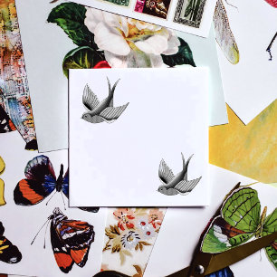 Swallow Tattoo Rubber Stamp