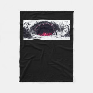 Swallowed fleece blanket