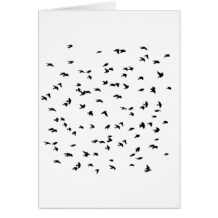 Swallows in Flight Bird Print