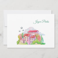 Swallows Return in Spring Personalized Stationery