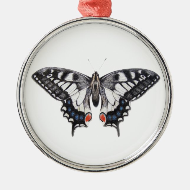 Swallowtail 2012 metal ornament (Front)