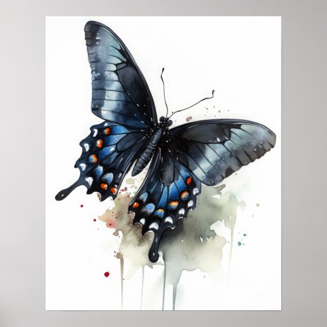 Swallowtail Butterfly Art Print Poster (Front)