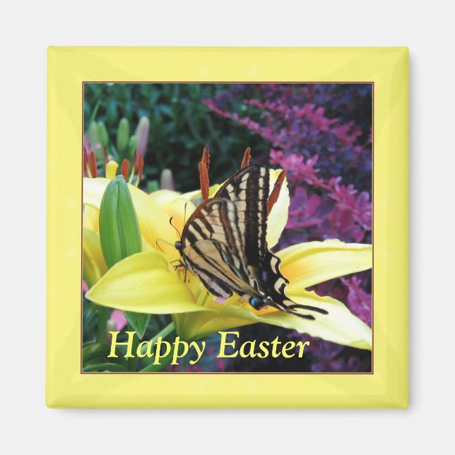 Swallowtail Butterfly Easter Magnet (Front)