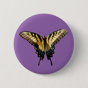 Swallowtail Butterfly III Beautiful Colourful Phot 2 Inch Round Button