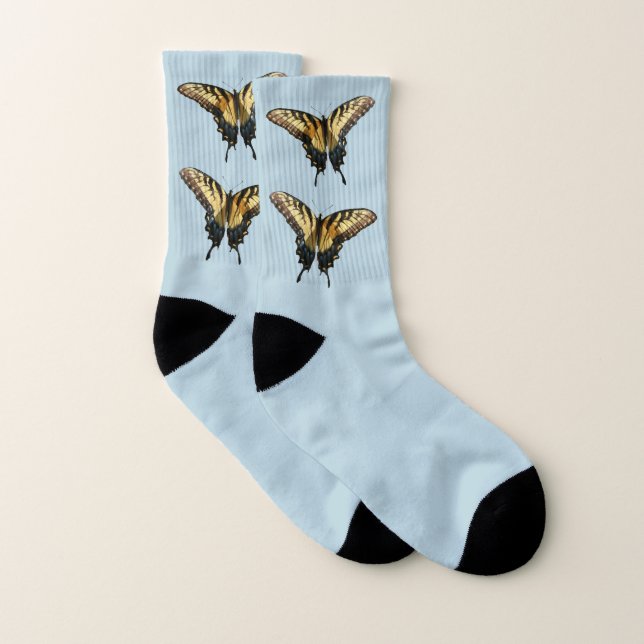 Swallowtail Butterfly III Beautiful Colourful Phot Socks (Pair)