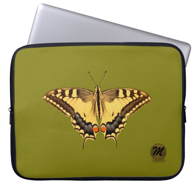 Swallowtail Butterfly Laptop Sleeve (Front)