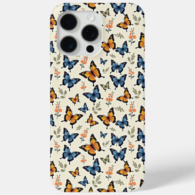 Swallowtail Butterfly Pattern iPhone/iPad Case (Back)