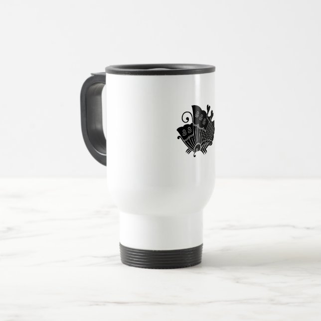 Swallowtail Butterfly Travel Mug (Front Left)