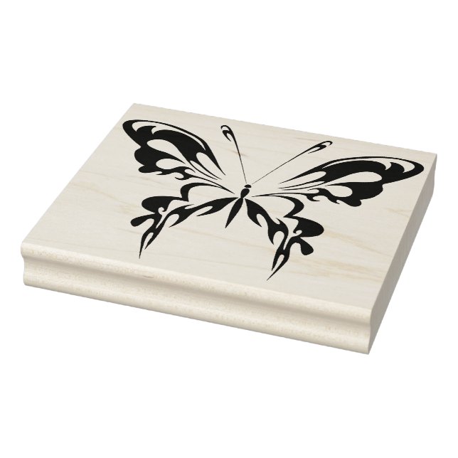 Swallowtail Tattoo Art Butterfly Rubber Stamp (Stamp)