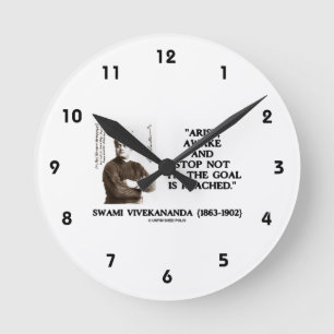 Swami Vivekananda Arise Awake Stop Not 'Til Goal Round Clock