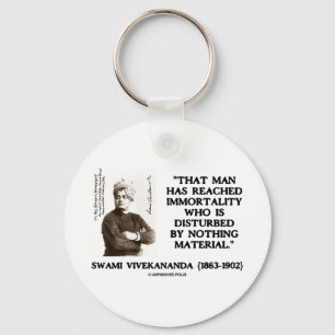 Swami Vivekananda Man Reached Immortality Material Keychain