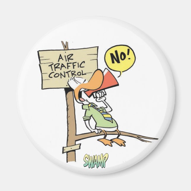 Swamp Air Traffic Controller Magnet (Front)