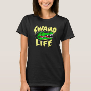 Swamp Alligator Living Life T-Shirt