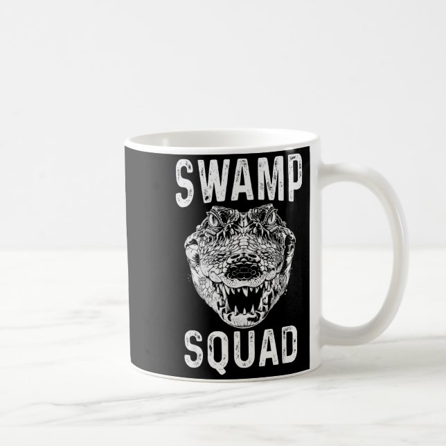 Swamp Alligator Squad Reptile Gator Lovers Funny  Coffee Mug (Right)