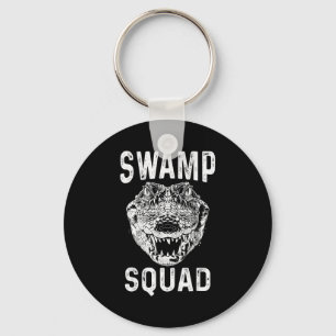 Swamp Alligator Squad Reptile Gator Lovers Funny  Keychain