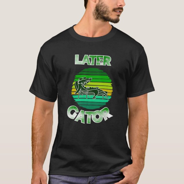 Swamp Alligator With Sunglasses T-Shirt (Front)