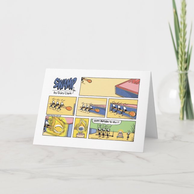 Swamp Ant Birthday Team Effort Card (Front)