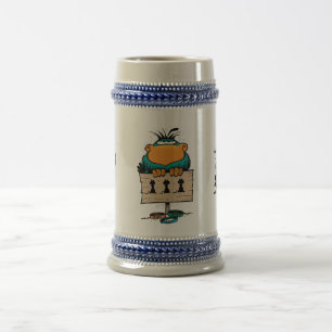 Swamp Bludgerigar Cartoon Beer Stein