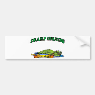 Swamp Country Louisiana Bumper Sticker