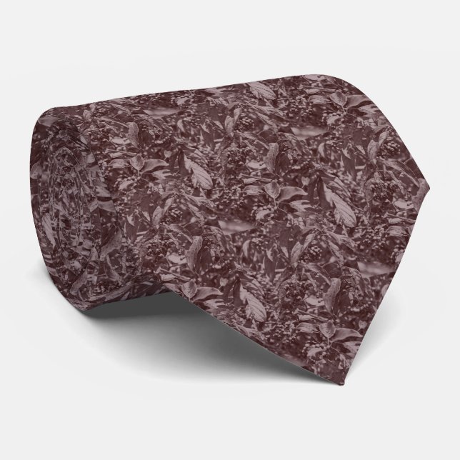 Swamp Dogwood Neck Tie - Heather Brown (Rolled)