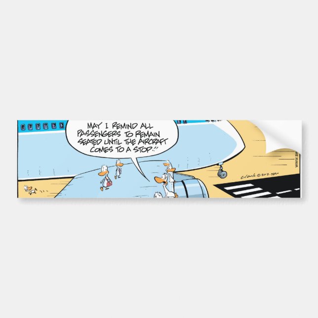 Swamp Duck Landing Instructions Bumper Sticker (Front)