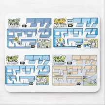 Swamp Dump Rats Maze Mousepad